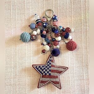 Custom Patriotic Star Charm